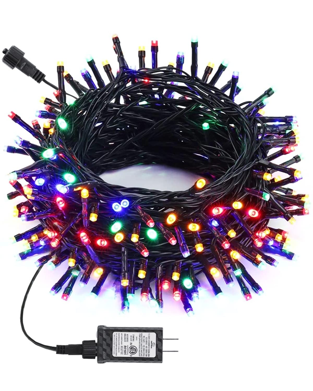200 LED Christmas Lights - 82ft Multicolor String Lights with Timer & 8 Modes, Low Voltage for Indoor & Outdoor Holiday Decorations - Perfect for Christmas Trees, Home, Yard, and Party Decor
