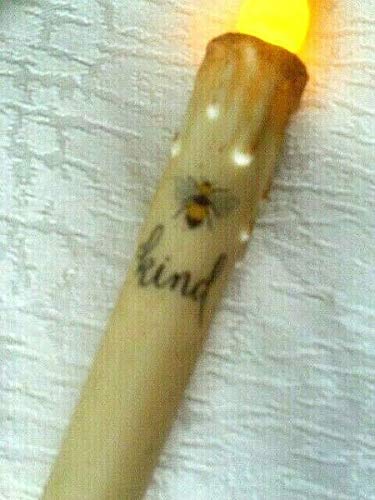 BEE Kind Timer Taper Candle Rings - 6.5