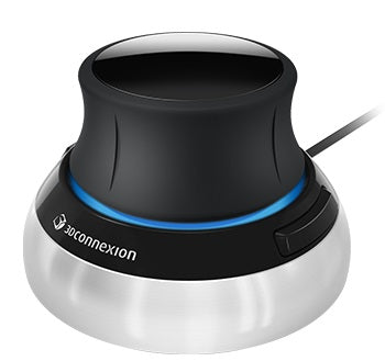 3DConnexion SpaceMouse Compact - Wireless 3D Mouse for CAD Design, 3D Modeling & Animation | Ergonomic USB Controller for Professionals (Works with AutoCAD, SolidWorks, Maya) - Perfect for Architects, Engineers & Digital Artists