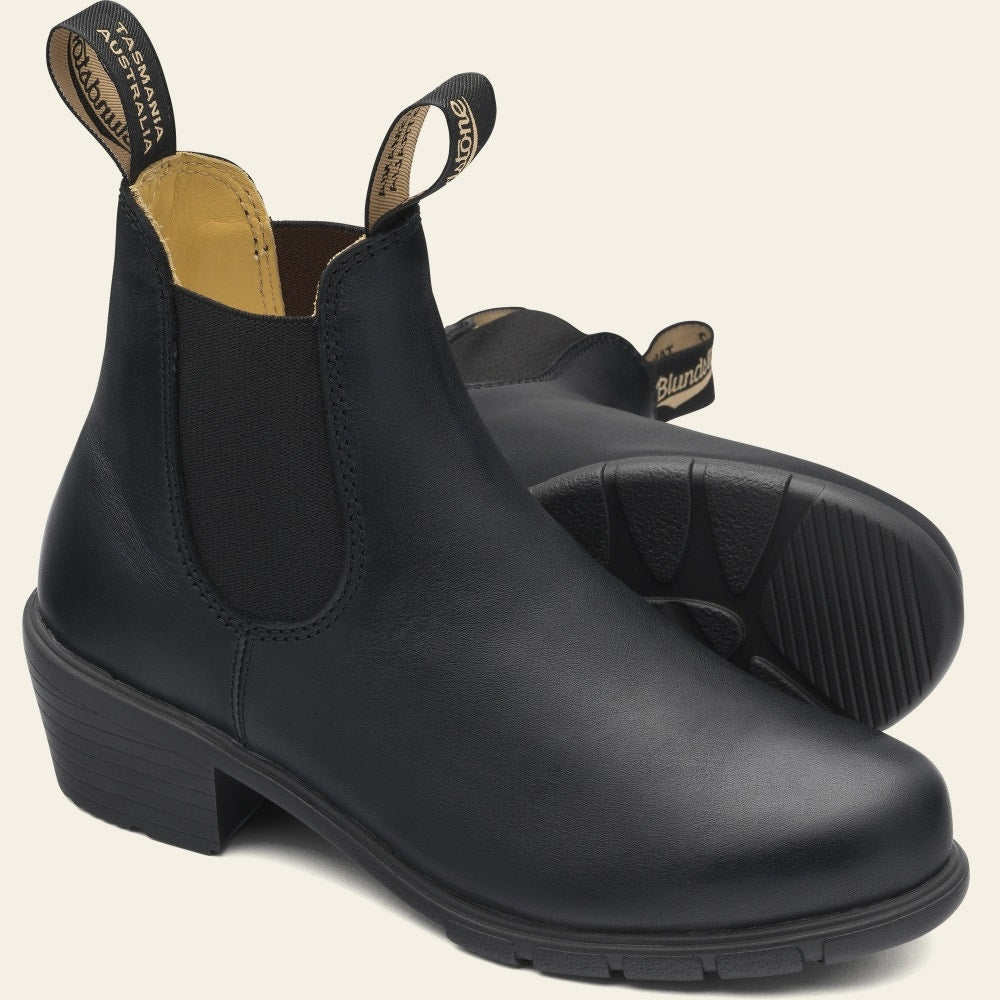 Blundstone Women's 1671 Chelsea Boots - Black Leather Ankle Boots with Heel for Casual Wear & Outdoor Activities