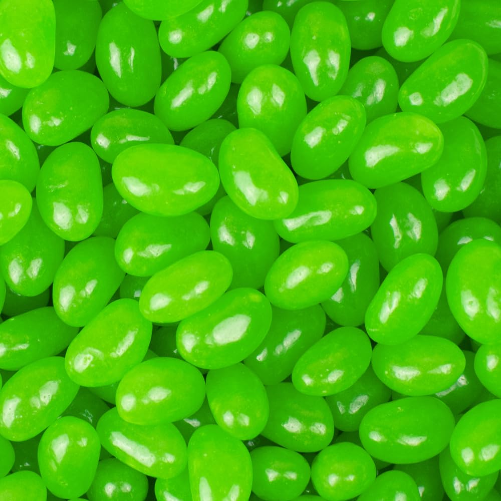 400 Pcs Green Apple Jelly Beans - 1lb Bulk Candy for Parties, Easter, Halloween & Gift Baskets - Sweet & Tangy Green Candy Bulk Pack (Approx. 400 Pieces)