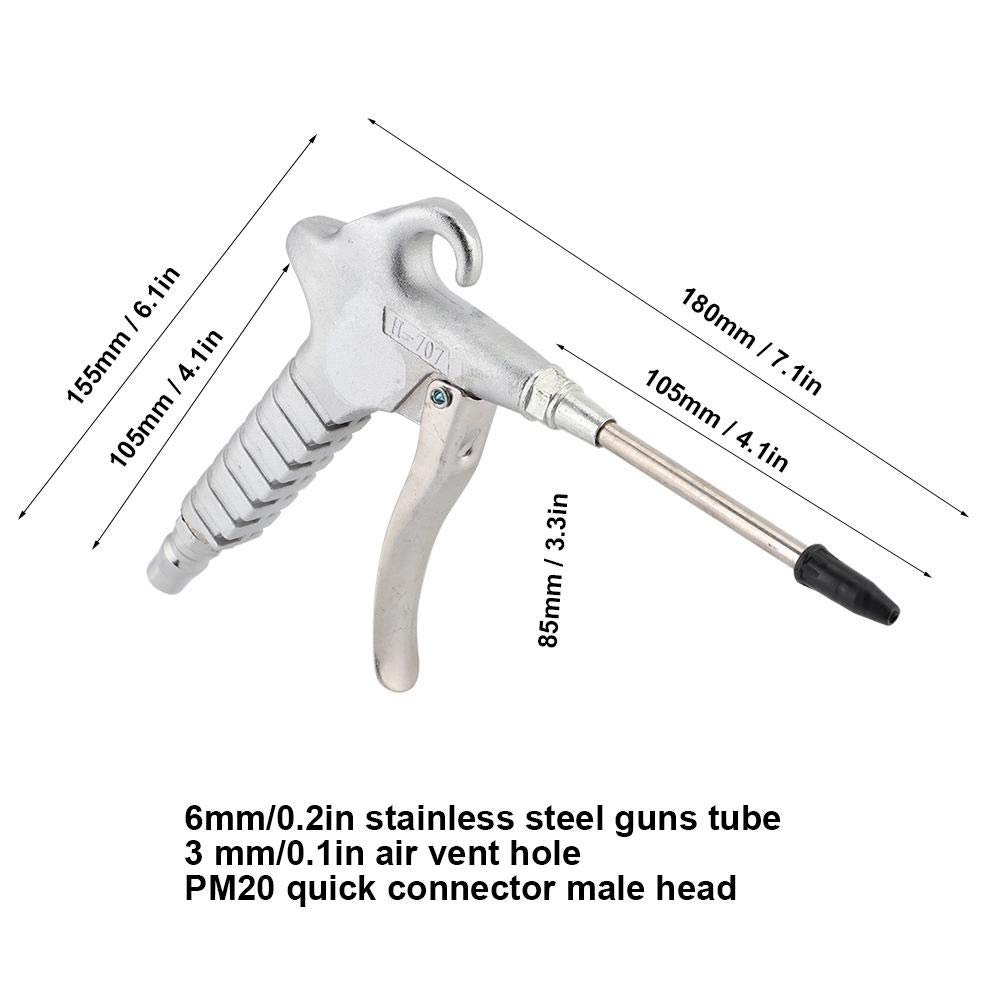 High Pressure Air Blow Gun - Dust Blower Cleaner Tool for Auto, Car, Workshop & Electronics with Quick Connect Fitting - Perfect for Cleaning Hard-to-Reach Areas, Machinery & DIY Projects
