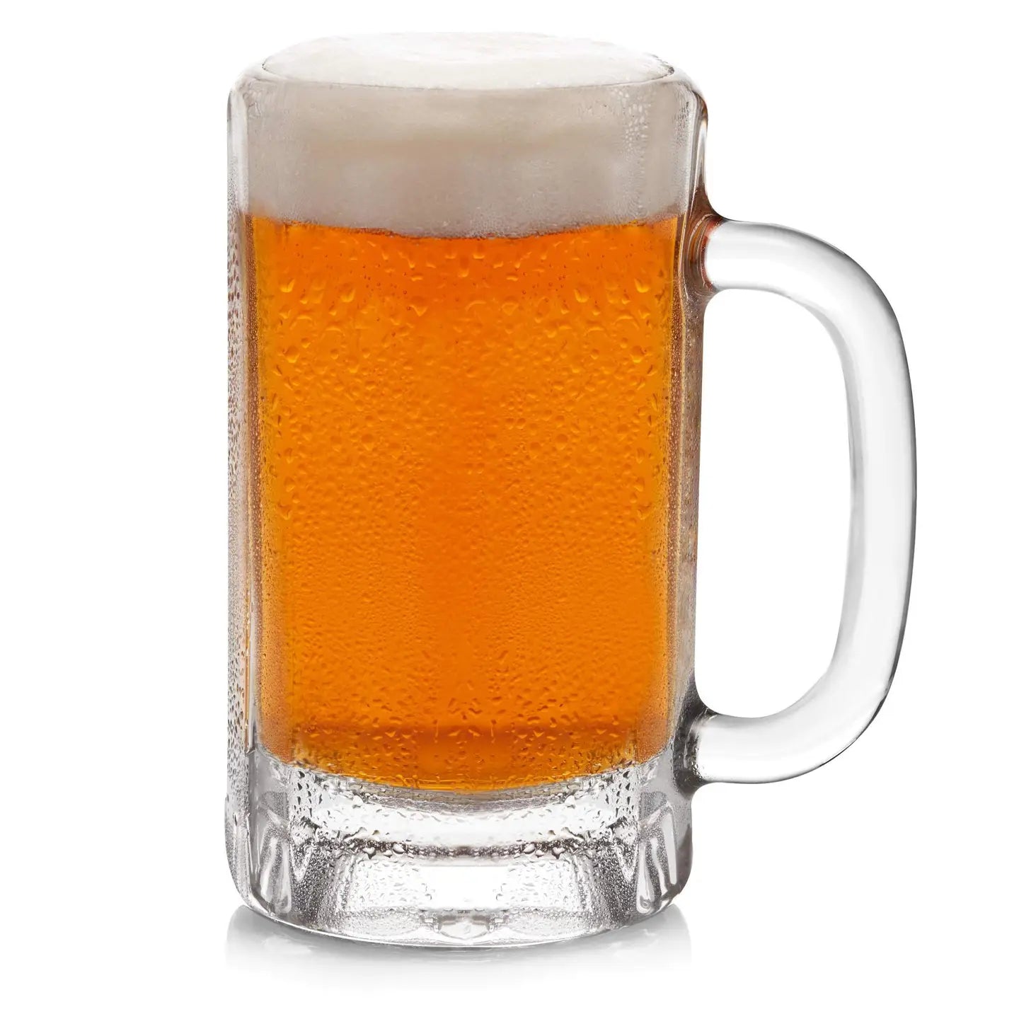Premium Glass Beer Mug Set - 16oz Heavy Duty Pint Glasses for Beer, Cocktails & Iced Drinks - Perfect for Parties, BBQs & Home Bars