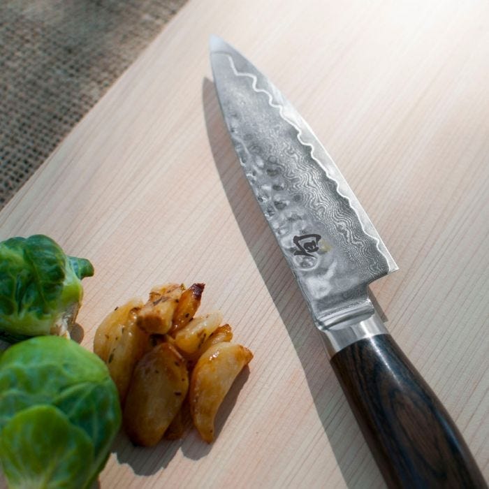 Shun Premiere 4-Inch Paring Knife - Ultra Sharp Japanese Kitchen Knife for Peeling, Slicing & Precision Cutting - Perfect for Fruits, Vegetables & Garnishing