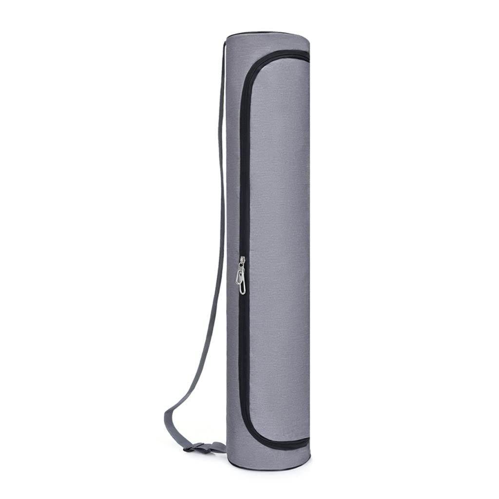 Waterproof Oxford Yoga Mat Bag - Large Gym Backpack with Big Capacity for Pilates, Yoga & Fitness - 70 x 14cm Gray - Perfect for Yoga Studios, Gym Classes & Travel Accessories