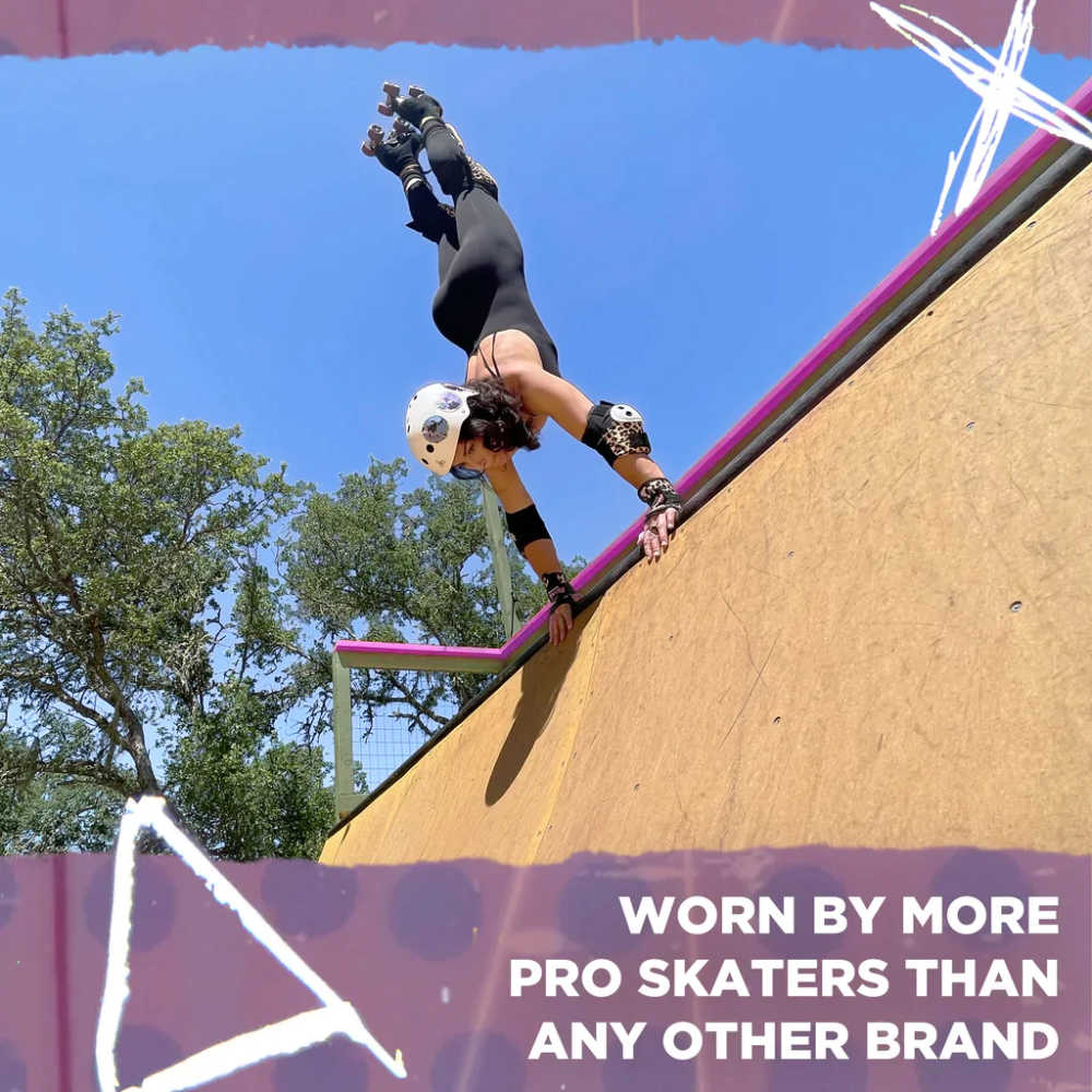Moxi Wristguard 187 - Leopard Print Protective Wrist Support for Skateboarding, Roller Skating & Outdoor Sports