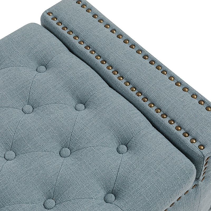 Eugen Upholstered Flip Top Storage Bench - Stylish Ottoman with Hidden Storage for Bedroom, Living Room & Entryway - Perfect for Seating, Storage & Home Decor
