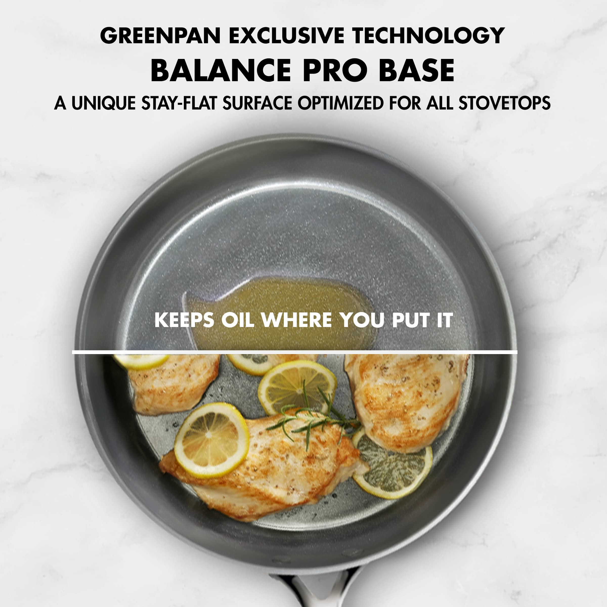 GreenPan GP5 Hard Anodized Healthy Ceramic Nonstick 9.5” & 11” Frying Pan Set - PFAS-Free, Induction Compatible, Oven Safe to 600°F - Scratch Resistant, Stay-Flat Surface for Even Cooking - Perfect for Sautéing, Frying & Baking in Modern Kitchens
