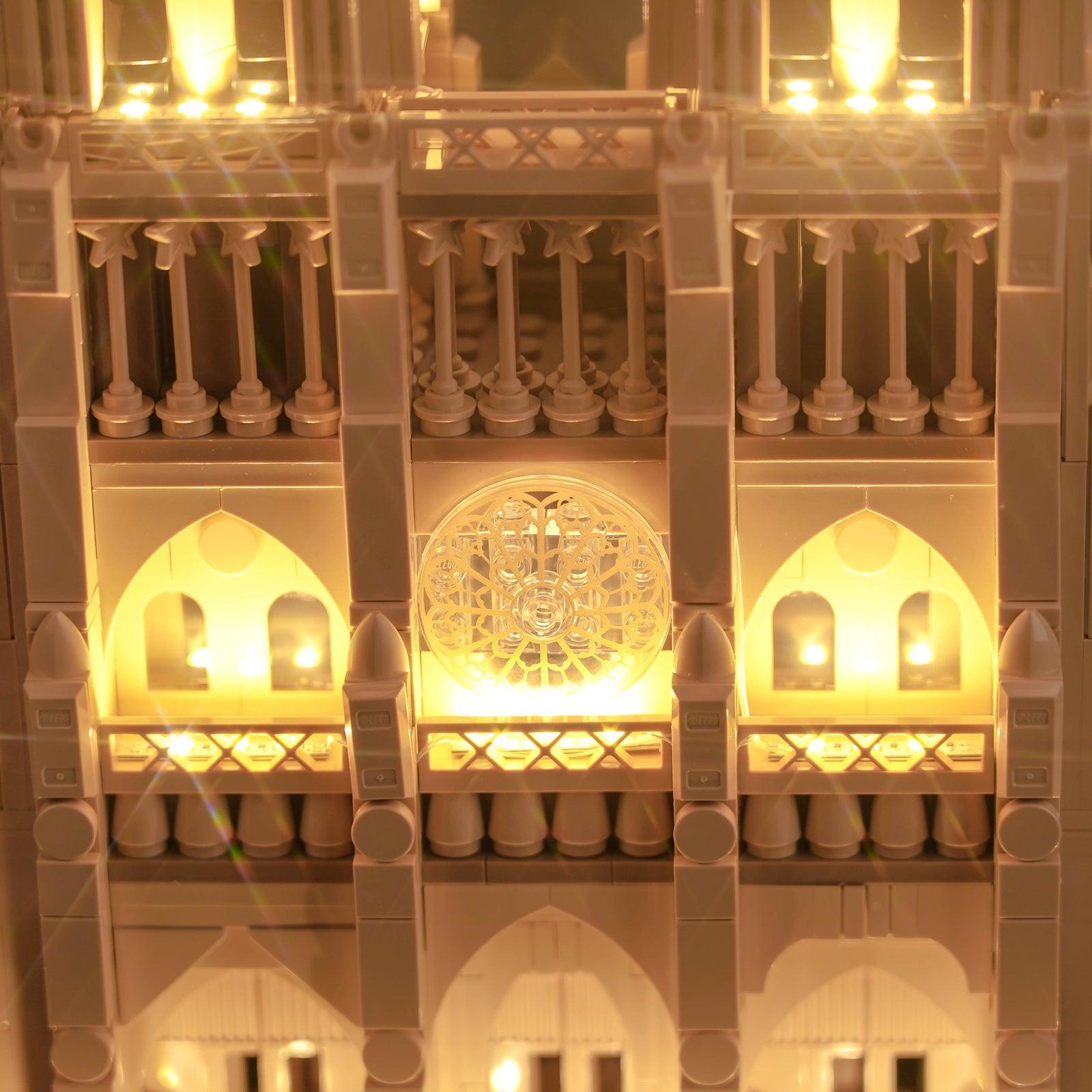 Lego Architecture Notre Dame de Paris 21061 Light Kit - LED Lighting Set for Lego Models | Perfect for Home Decor, Display & Gift Giving