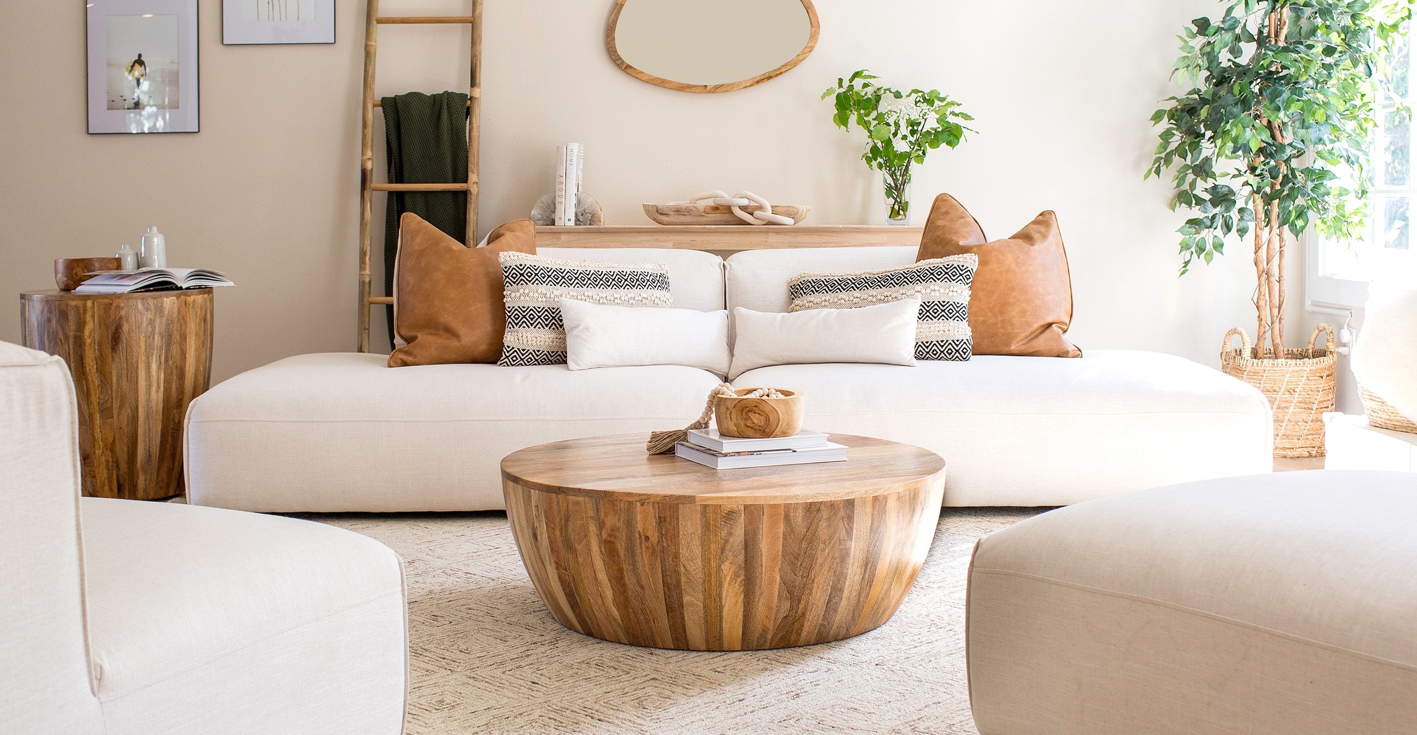 Modern Goa Coffee Table - Solid Wood Living Room Furniture for Home Decor - Perfect for Living Room, Lounge, or Office Use