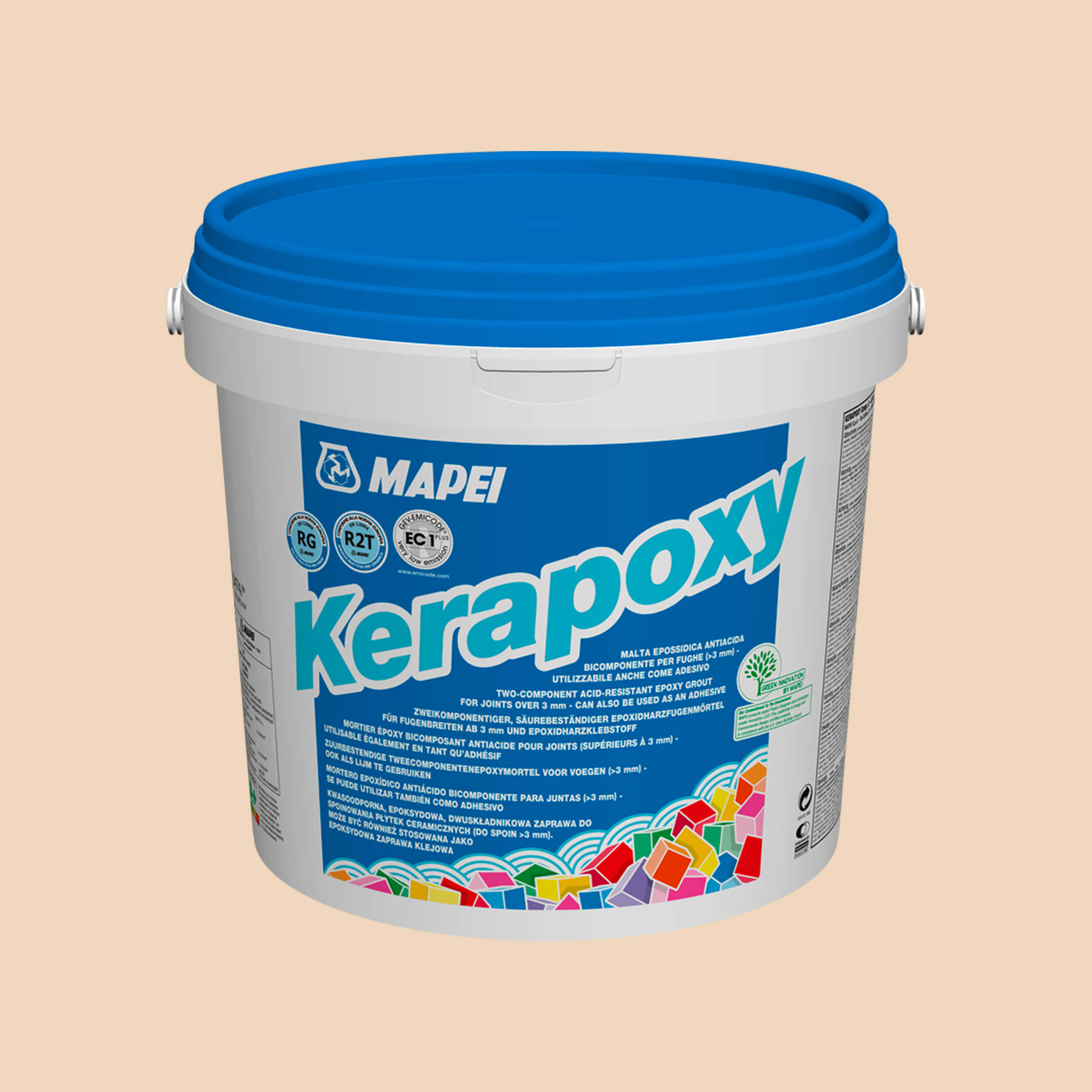Mapei Kerapoxy 10Kg Beige 132 - Premium Epoxy Grout for Tile and Stone - Ideal for Bathroom, Kitchen & High-Traffic Areas