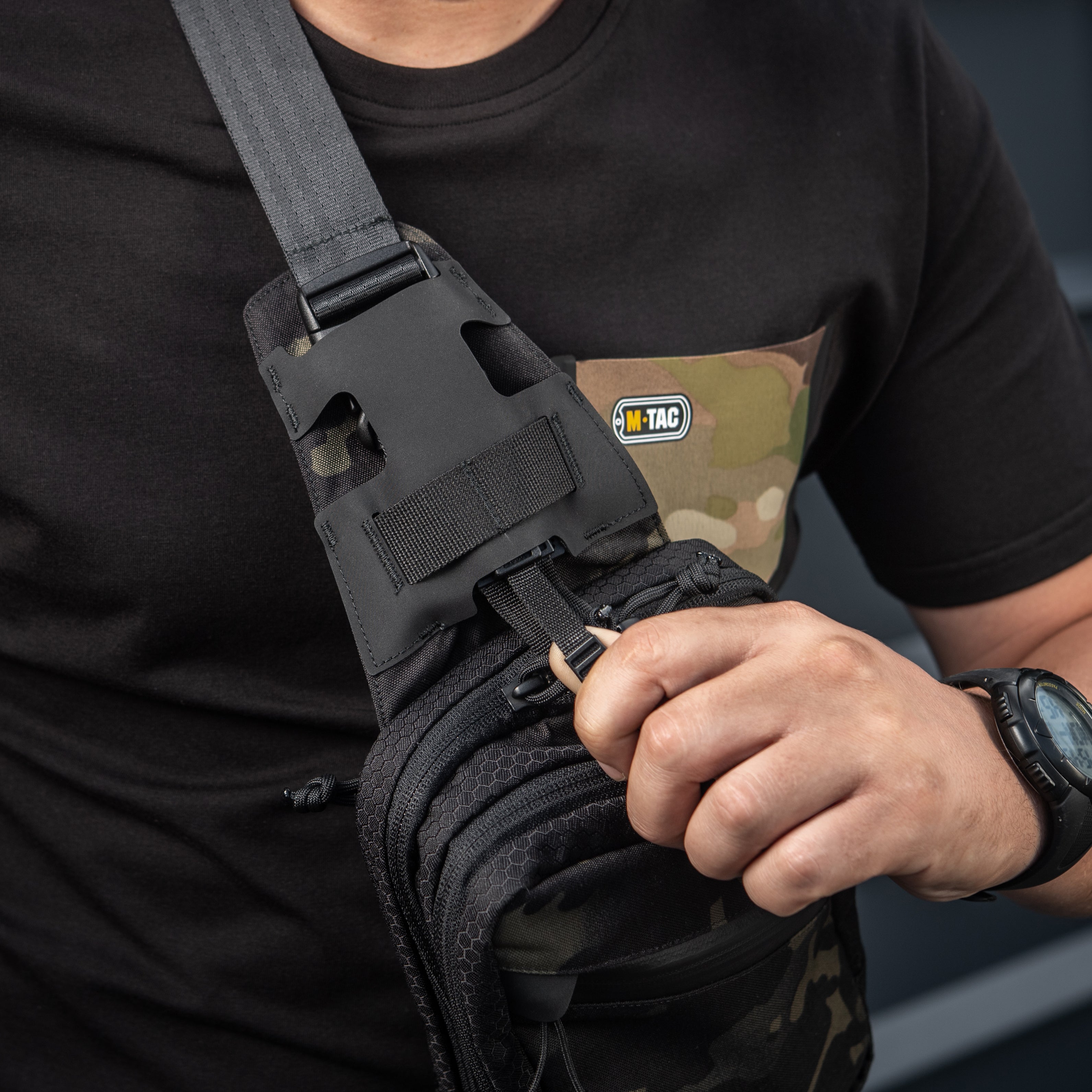Elite M Tac Sling Pistol Bag - Tactical Shoulder Holster for Concealed Carry | Perfect for Range Training, Outdoor Hunting & Security Professionals