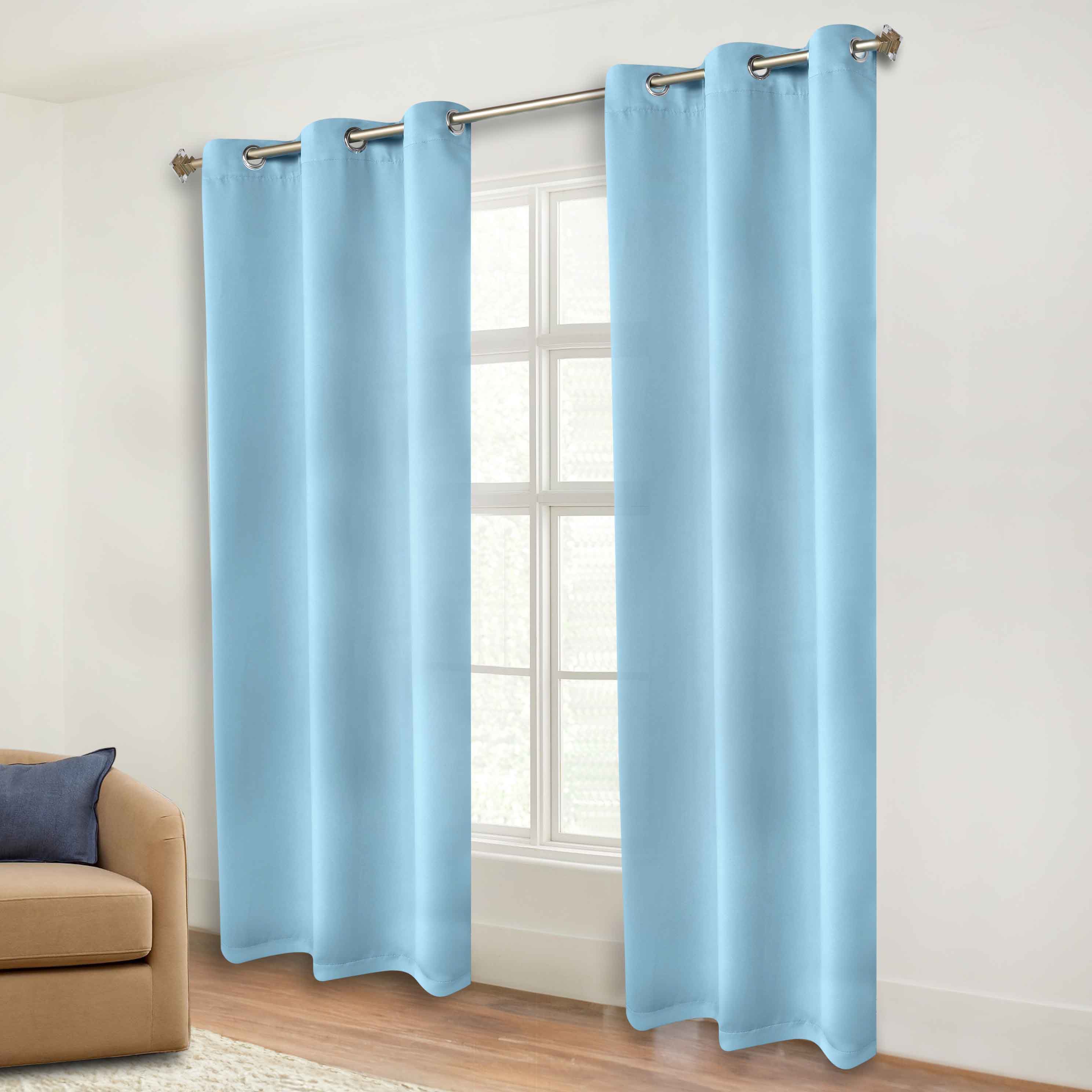 Machine Washable Blackout Curtains for Bedroom - Solid Room Darkening Window Drapes (Set of 2 Panels) - Perfect for Home Theater, Nursery & Light Sleepers