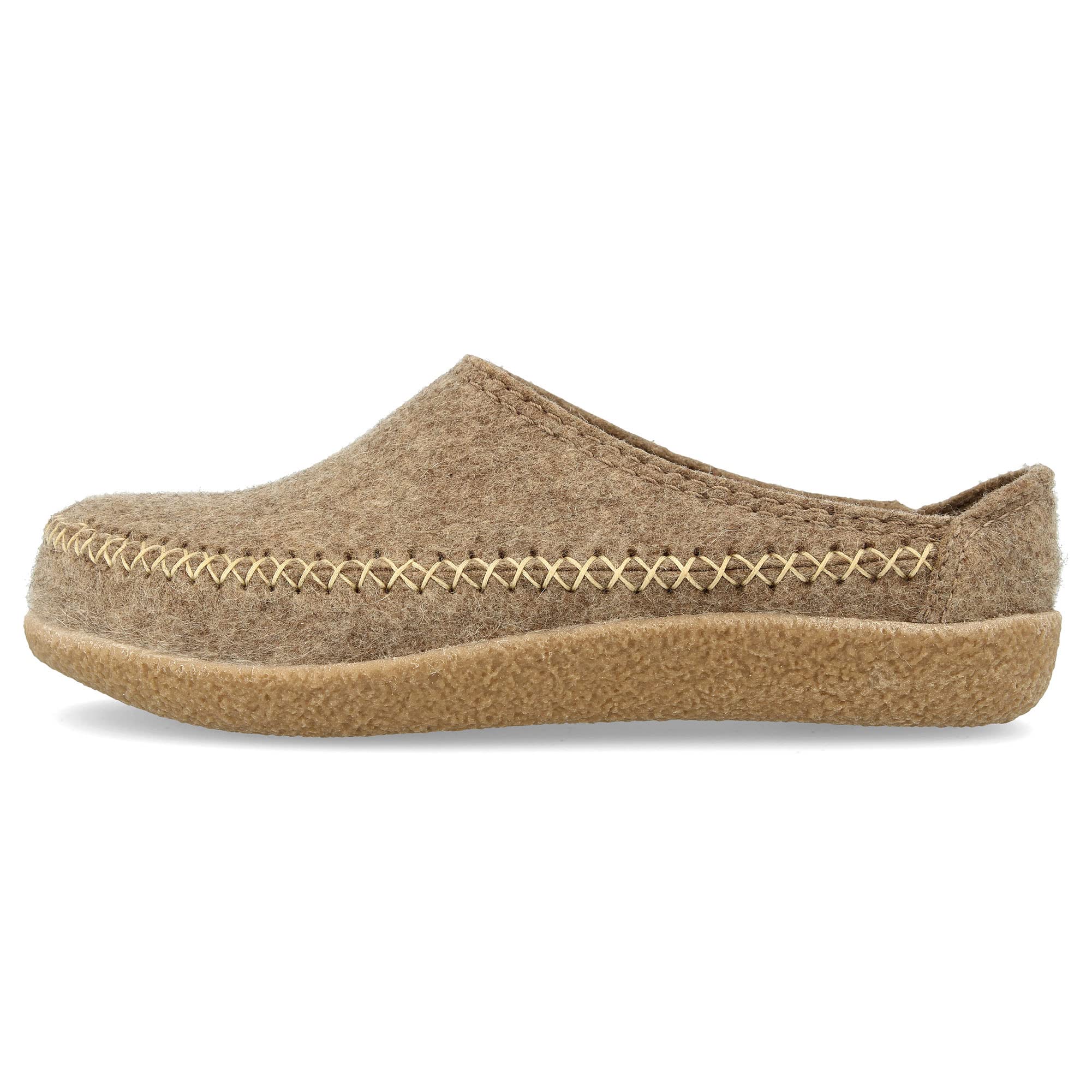 HAFLINGER Unisex Fletcher Credo Clog Slippers - Comfortable Wool Felt House Shoes for Men & Women - Perfect for Indoor Relaxation, Spa Days & Cozy Home Wear
