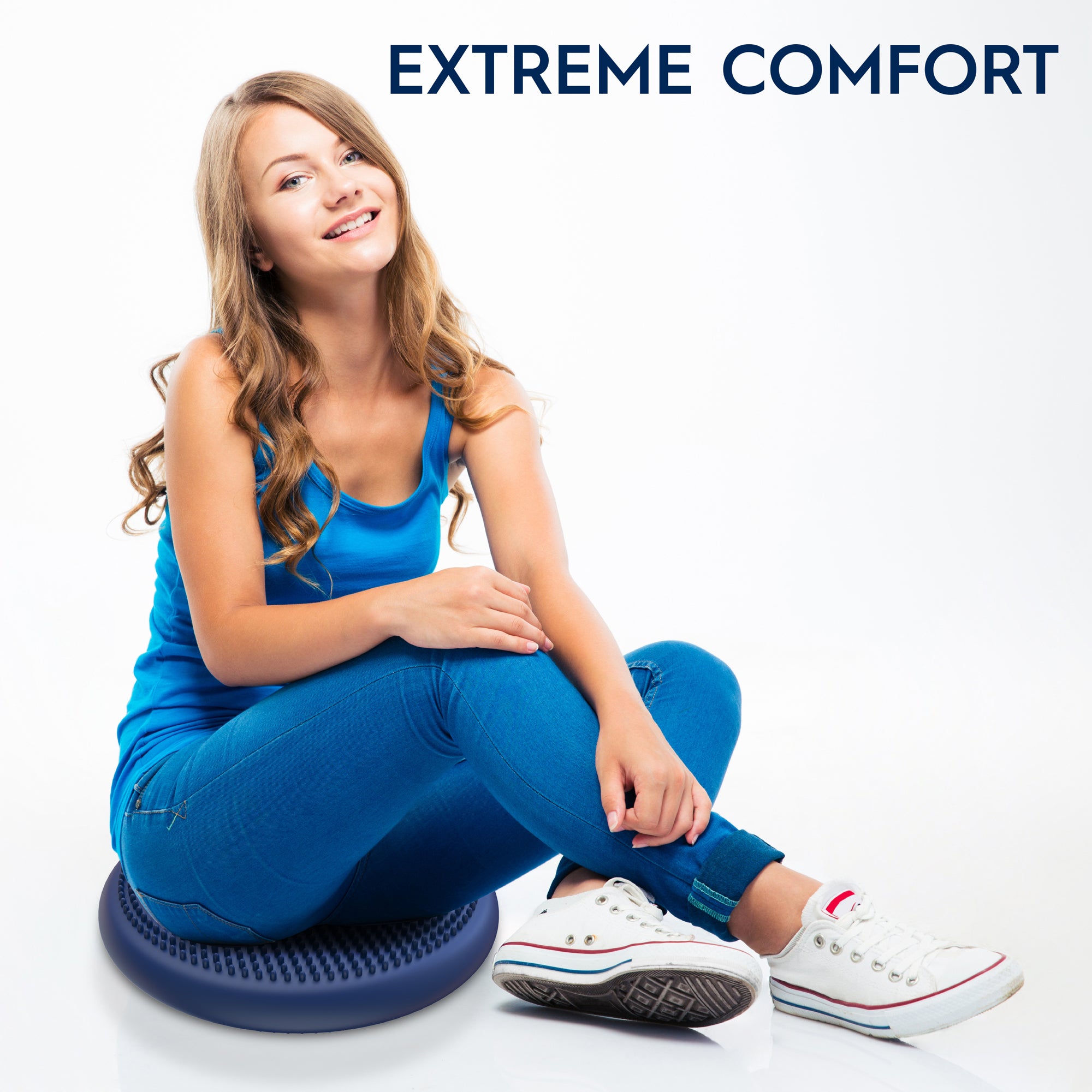 Bouncyband Big Wiggle Seat Sensory Cushion for Kids - Flexible Classroom & Office Chair Alternative - Improves Focus & Movement for ADHD, Autism - Perfect for School, Home & Work Use