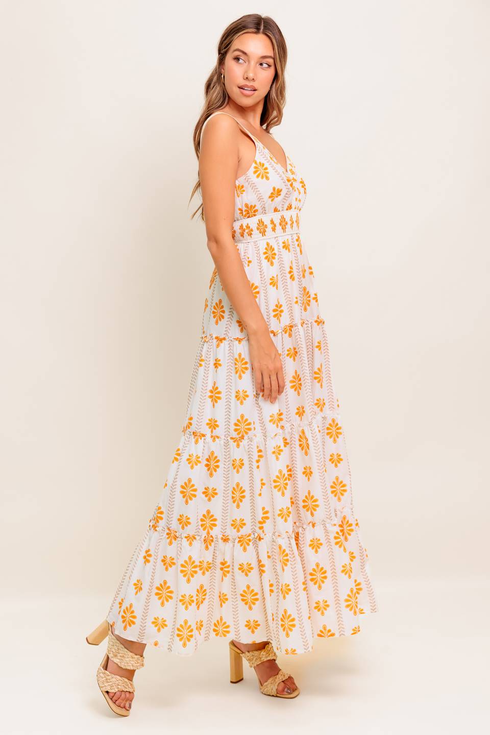 DAILY DELIGHT MAXI DRESS - Flowy Summer Yellow Sundress for Women | Perfect for Beach Vacations, Date Nights & Outdoor Parties