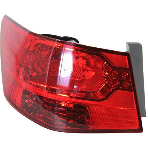 Kia Sedan Left Hand Side Driver Outside Replacement Tail Light Lamp - Durable & Easy Installation for Kia Optima, Forte, Soul | Perfect for Night Driving & Safety Enhancement