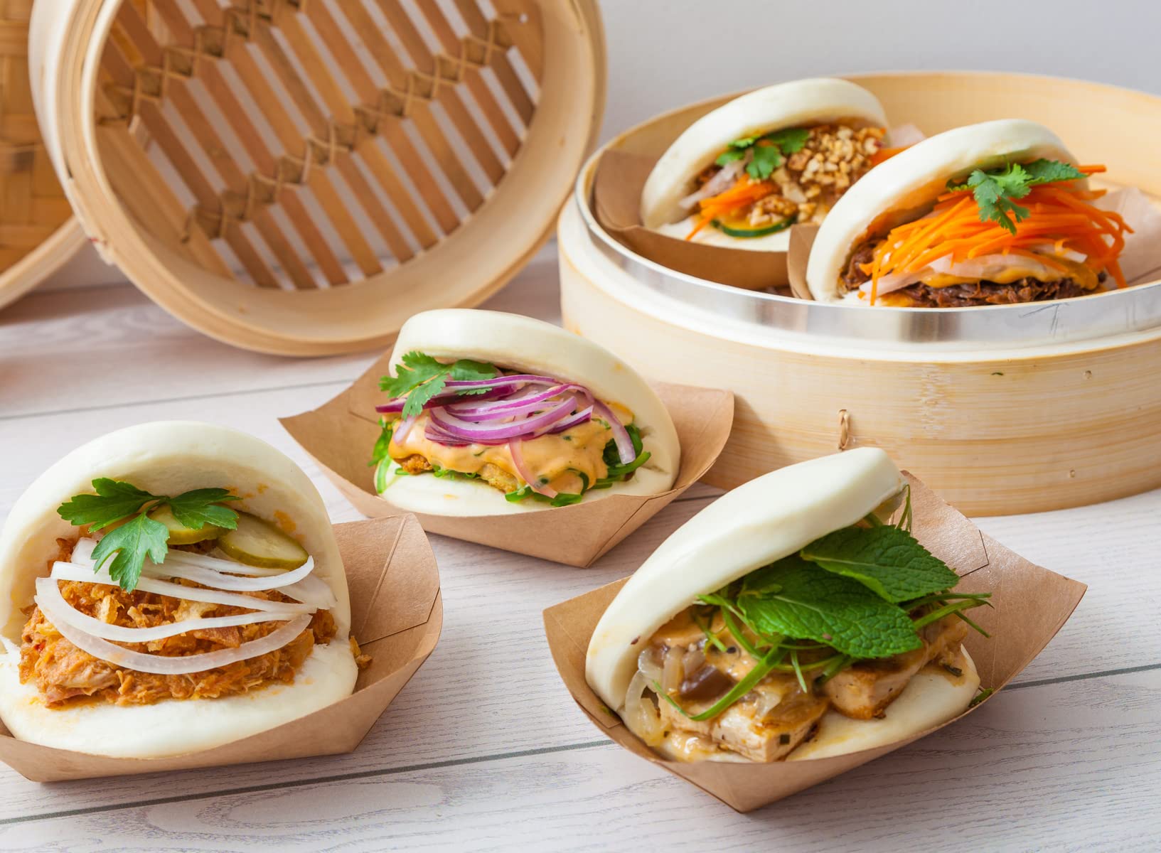 Eco-Friendly Disposable Brown Kraft Paper Food Boats (3.4 oz, 4.5