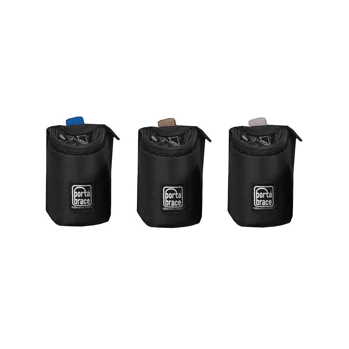PortaBrace PB-4LCSET 4-Inch Black Lens Protection Cups - Set of 3 for Camera Lenses - Ideal for DSLR, Mirrorless & Video Equipment Protection During Transport & Storage