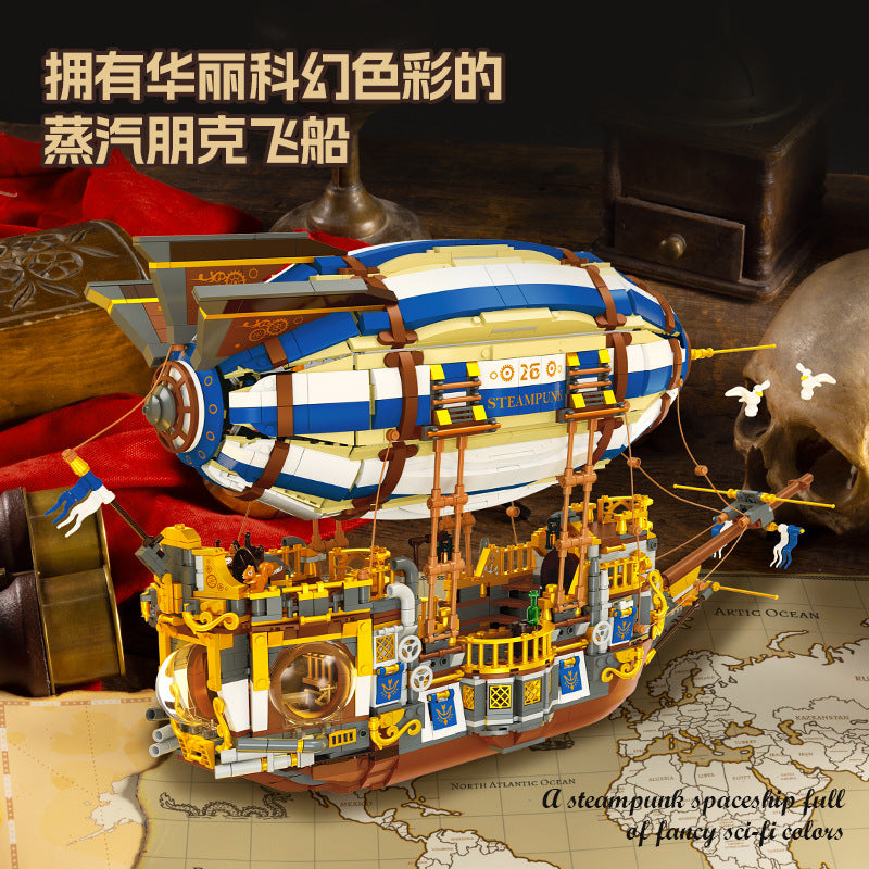 JIESTAR JJ9126 Steampunk Airship Building Blocks Set - 3272 Pieces for Adults & Teens, DIY Model Kit for Collectors & Enthusiasts | Perfect for Home Decoration, Gift Giving & Creative Play