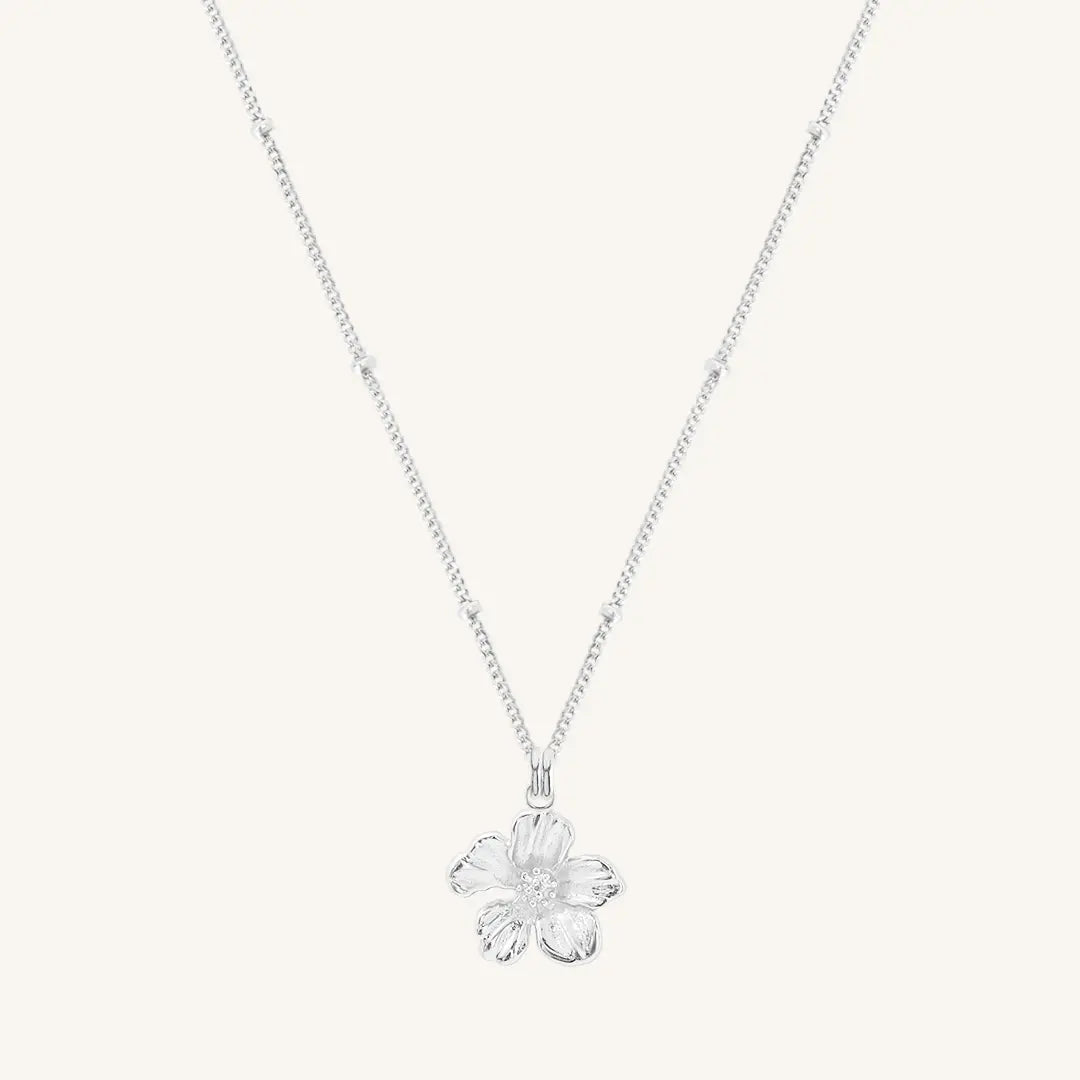 Azalea Flower Necklace for Women - Elegant Floral Pendant Jewelry Gift for Her - Perfect for Weddings, Anniversaries & Special Occasions