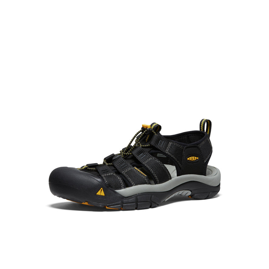 **Men's Newport H2 Wide Comfort Sandals for Walking & Outdoor Adventures - Black**    *(Use for hiking, beach trips, travel, and casual wear - Breathable & lightweight design for all-day comfort.)*