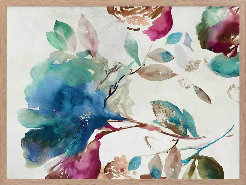 Blossoming I Framed Art Print - Floral Wall Decor for Living Room, Bedroom & Office - Premium Canvas Painting for Home Decoration