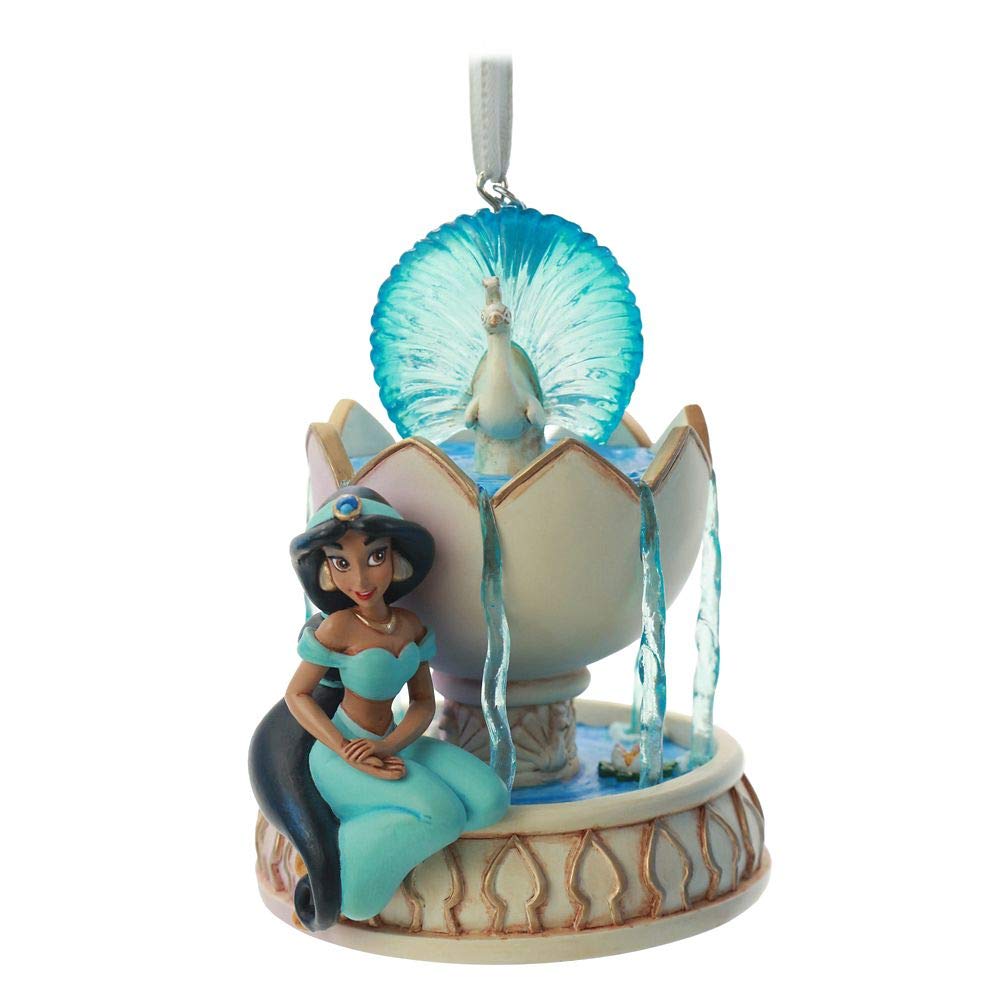 Disney Jasmine Fairytale Moments Sketchbook Ornament - Aladdin Collectible Christmas Tree Decoration for Disney Fans & Home Decor