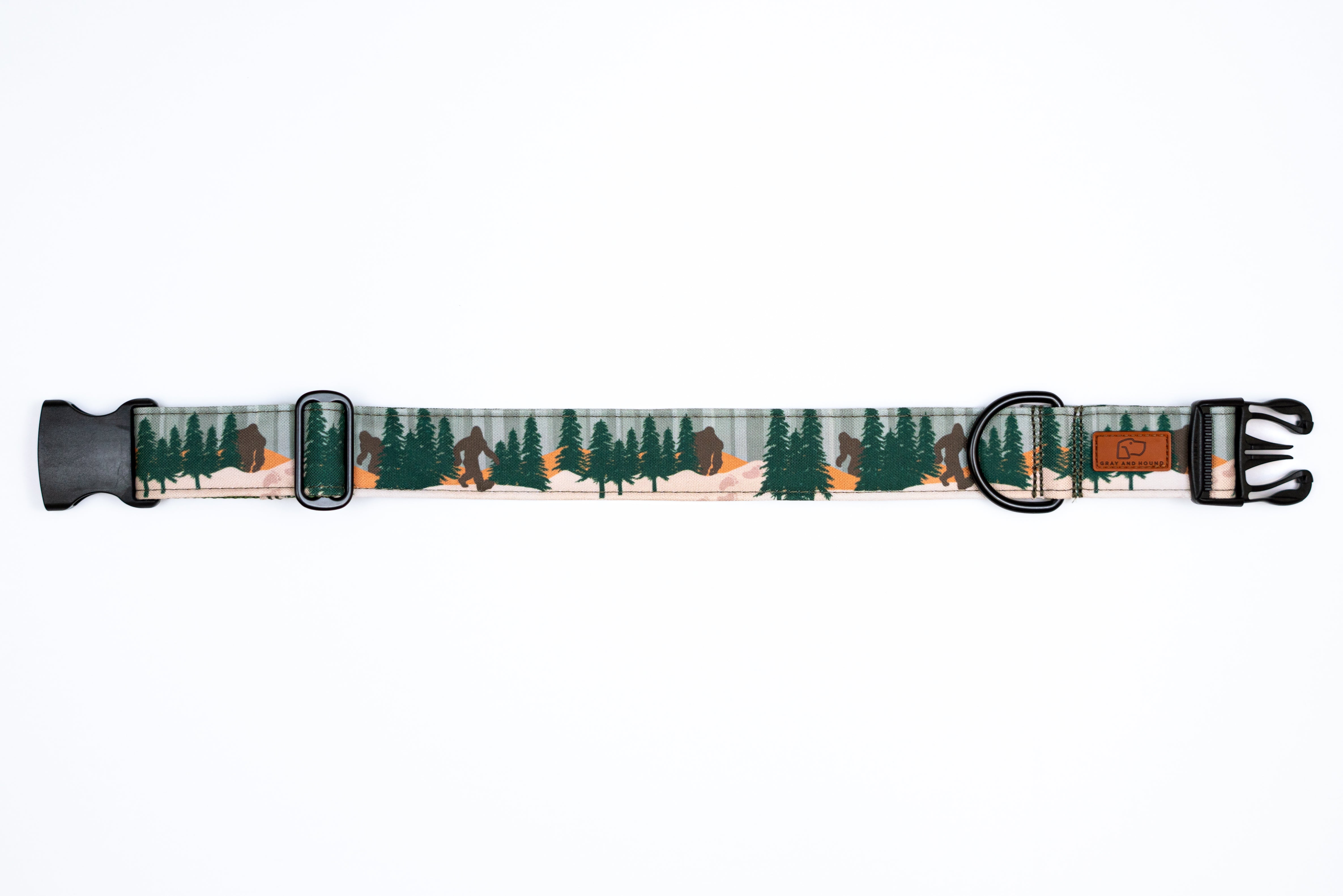 Bigfoot Dog Collar - Durable Nylon Pet Collar with Adjustable Buckle for Medium & Large Dogs - Perfect for Hiking, Camping & Outdoor Adventures