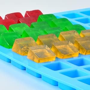Premium Square Silicone Candy Molds (2-Pack) - Mini Food-Grade Silicone Molds for Hard Candy, Chocolate, Gummy Bears, Caramel & Ganache - Perfect for Baking, Ice Cubes & DIY Dessert Making at Home