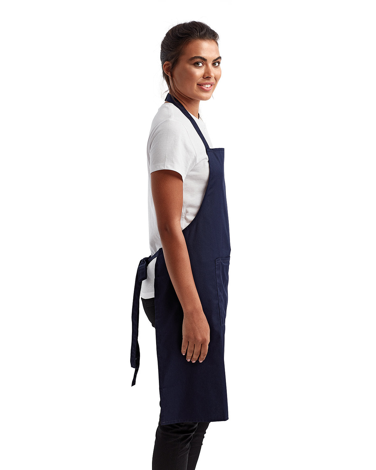 Reprime RP154 Unisex 'Colours' Recycled Bib Apron with Pocket - Eco-Friendly Kitchen & BBQ Apron for Cooking, Grilling, Baking & Crafting
