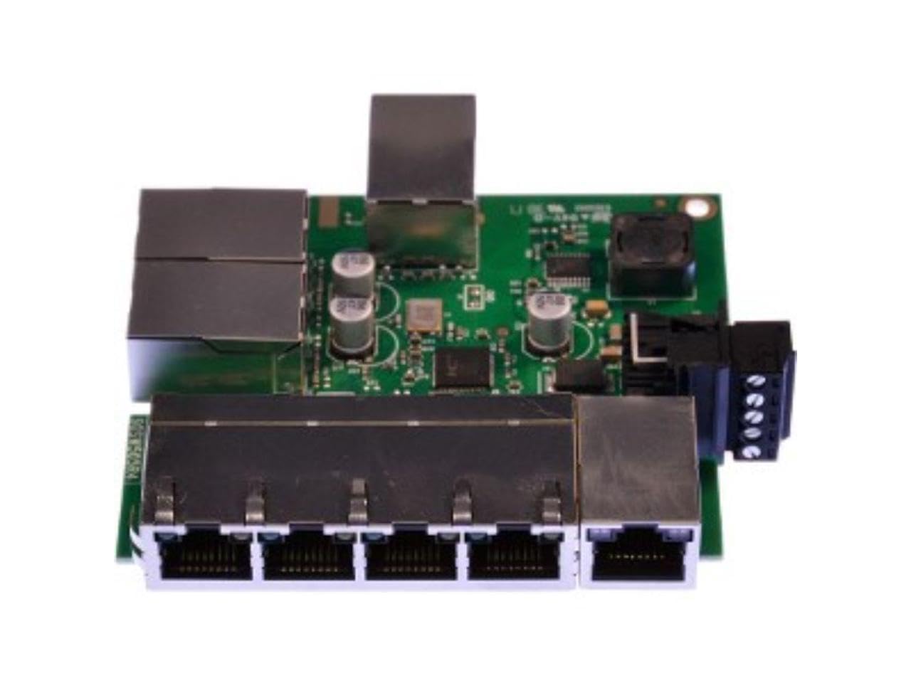 Brainboxes SW-108 Industrial 8 Port Ethernet Switch | Fast Ethernet Network Hub | 2 Layer Support | Plug & Play | Ideal for Factory Automation & Smart Building Networks