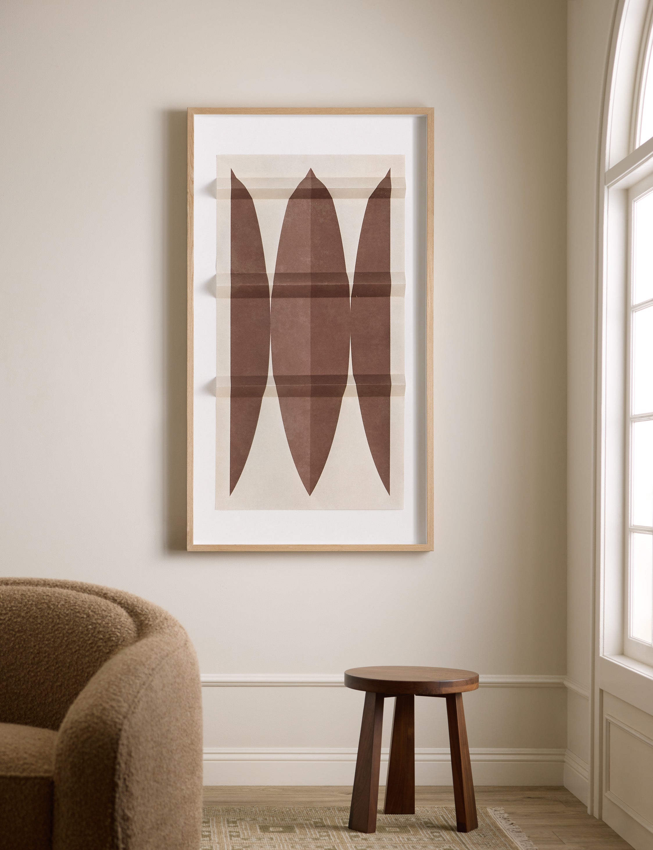 Foldover Pod Wall Art by Bobby Berk - Modern Geometric Home Decor for Living Room, Bedroom & Office | Stylish Wall Sculpture for Contemporary Interiors