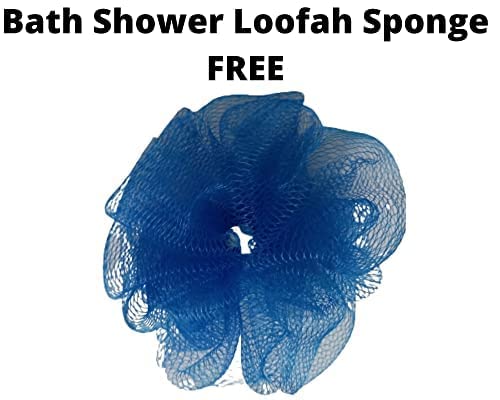 Khadi Rishikesh Herbal Lavender & Ylang Ylang Body Wash Set - 100% Natural Floral Essence, Paraben Free for Men & Women - 2x210ml with Free Bath Loofah Sponge | Relaxing Aromatherapy Shower for Stress Relief & Skin Hydration