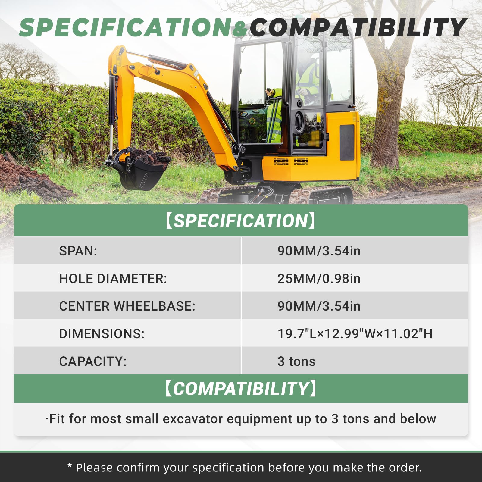 500mm Mini Excavator Bucket - 19.6