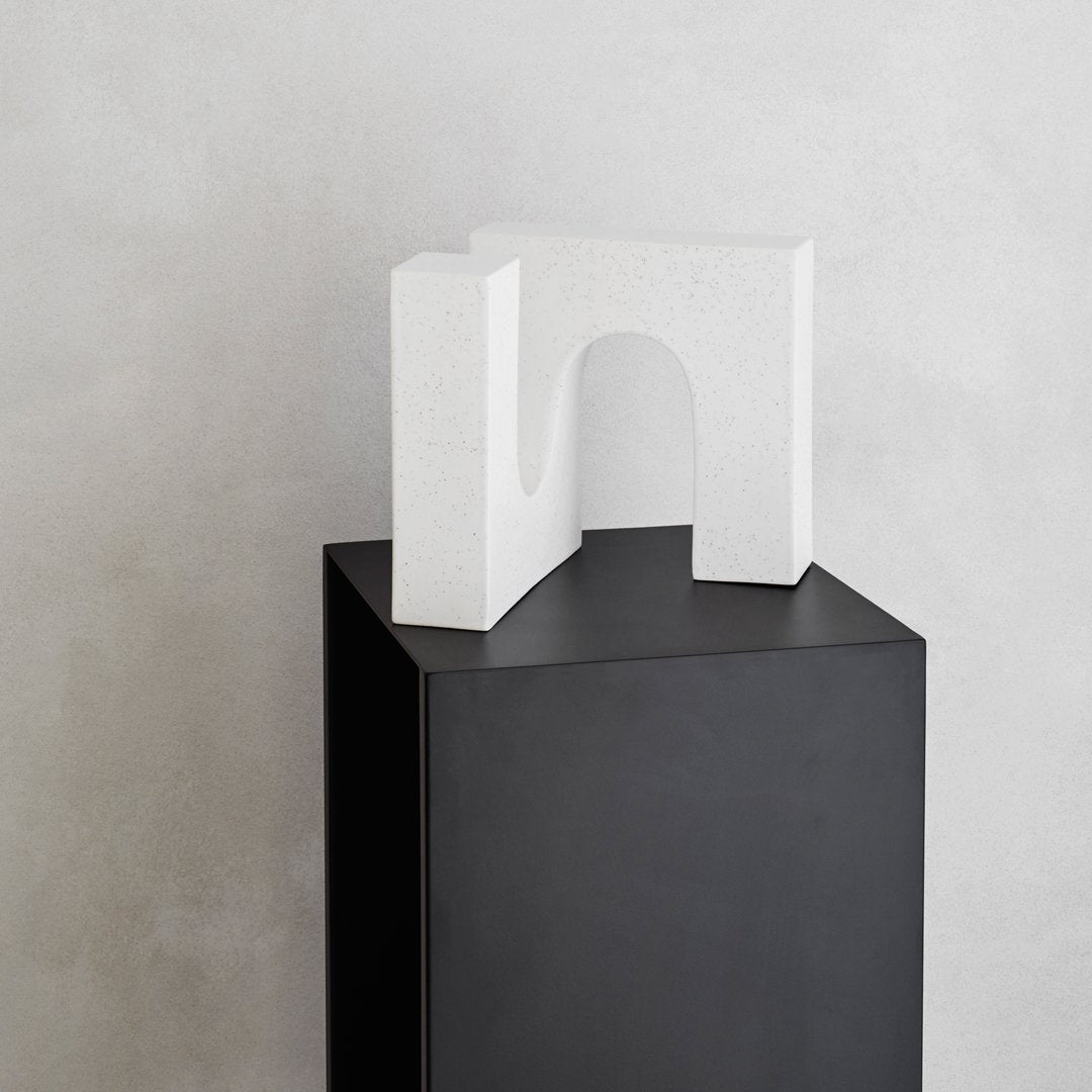 Kristina Dam Studio Brick Sculpture - Modern Abstract Art Decor for Home, Office & Gifts - Perfect for Living Room, Bookshelf & Desk Display
