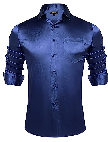 Satin Navy Blue
