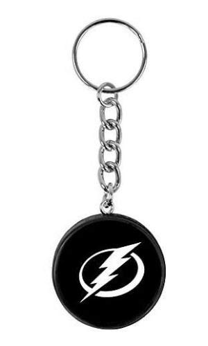 Official Tampa Bay Lightning Mini Hockey Puck Keychain - Perfect for NHL Fans, Gifts & Key Accessories - Show Team Spirit at Games, Work or Home Decor