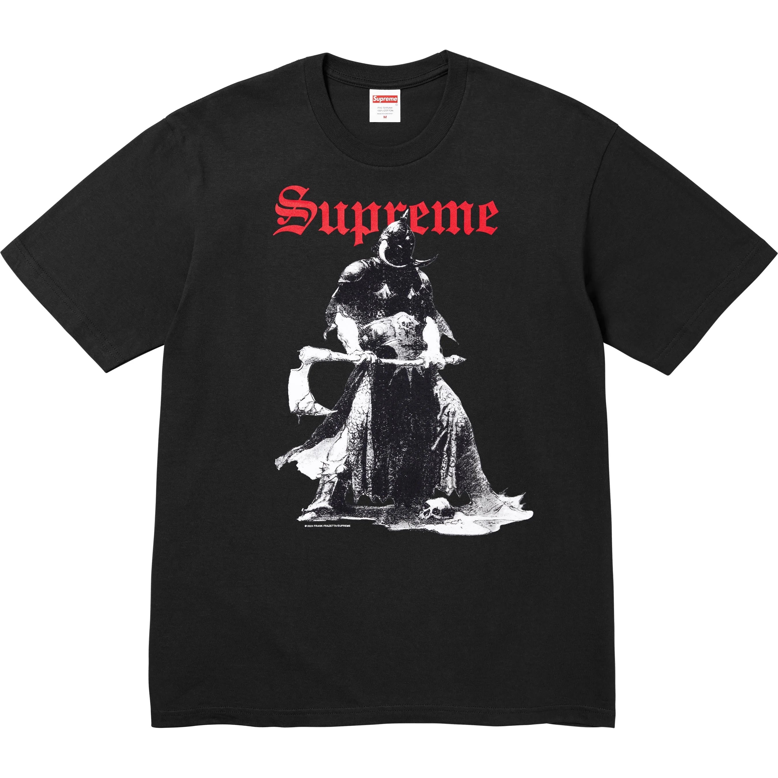 Supreme Frank Frazetta Destruction Graphic T-Shirt - Black Cotton Tee for Men - Streetwear & Casual Fashion - Perfect for Concerts, Gaming & Urban Lifestyle