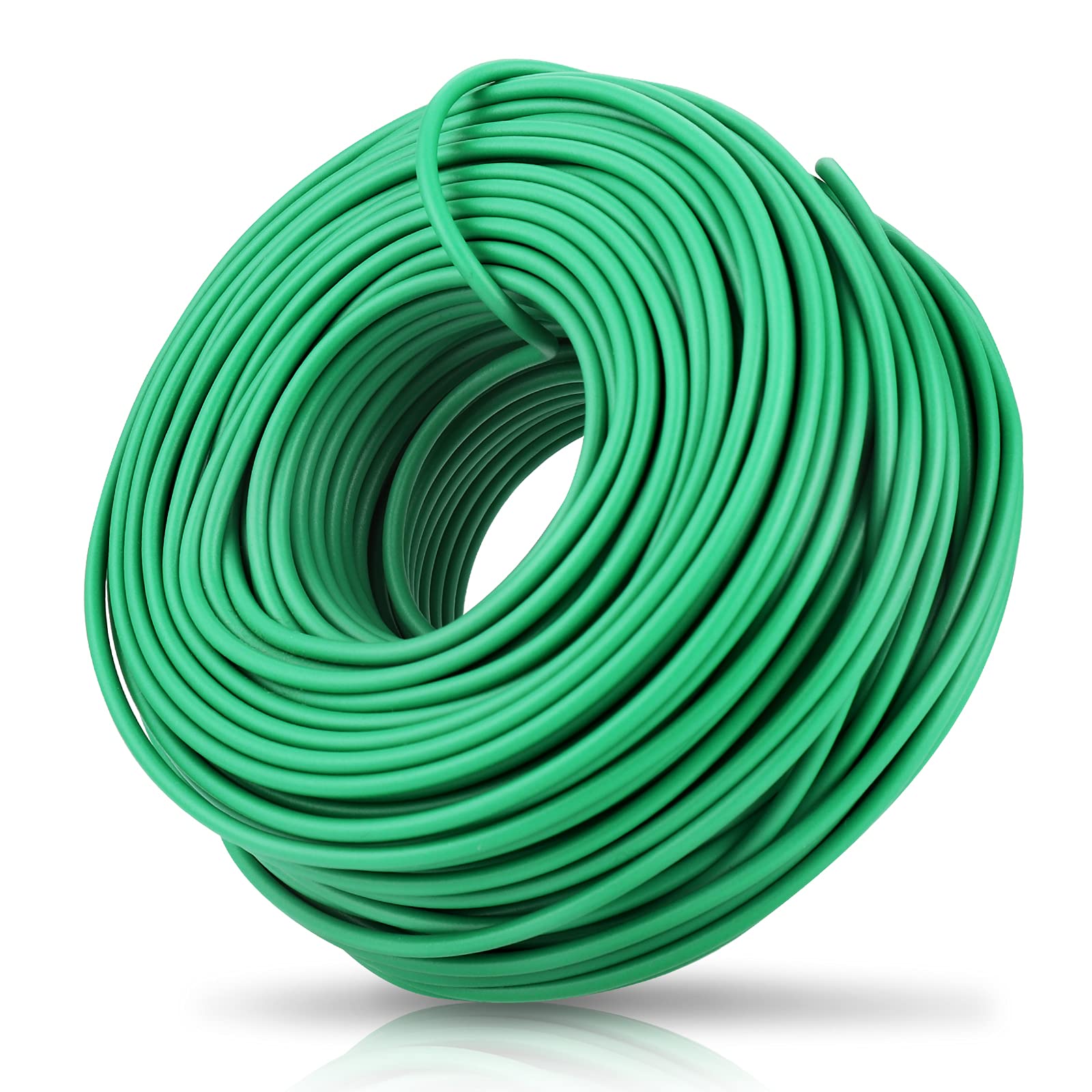 YDSL 100 Feet Soft Plant Ties - 2.5MM Green Garden Twist Ties for Supporting Climbing Plants, Tomatoes, Vegetables | Perfect for Indoor/Outdoor Gardening, Vine Training, and Plant Support Systems