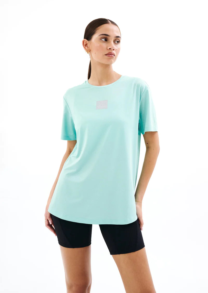 Crossover Air Form Tee in Aqua - Lightweight Breathable T-Shirt for Men & Women - Perfect for Running, Gym, and Casual Wear