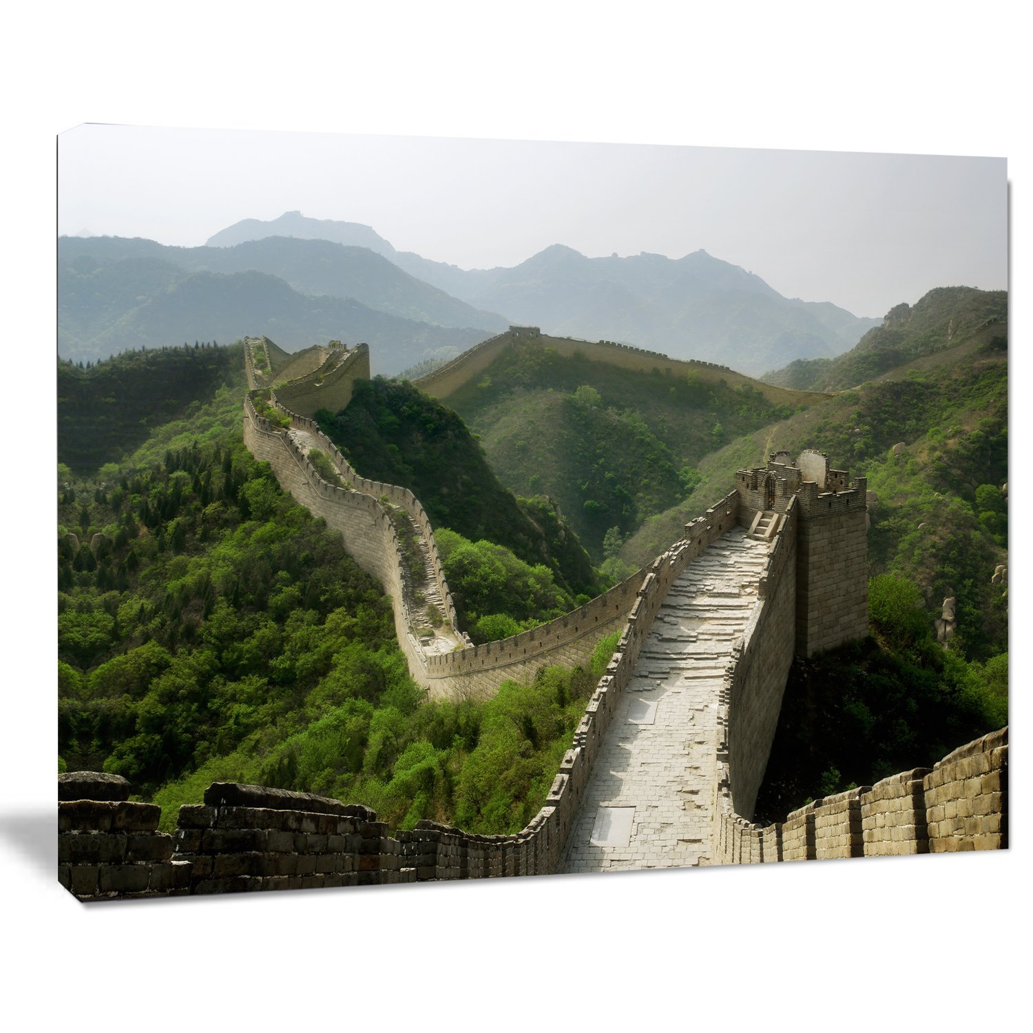 Great Wall of China Wall Art - Premium Canvas Print for Home & Office Decor | Landscape Photography, Living Room Wall Decor, Gift for Travel Lovers