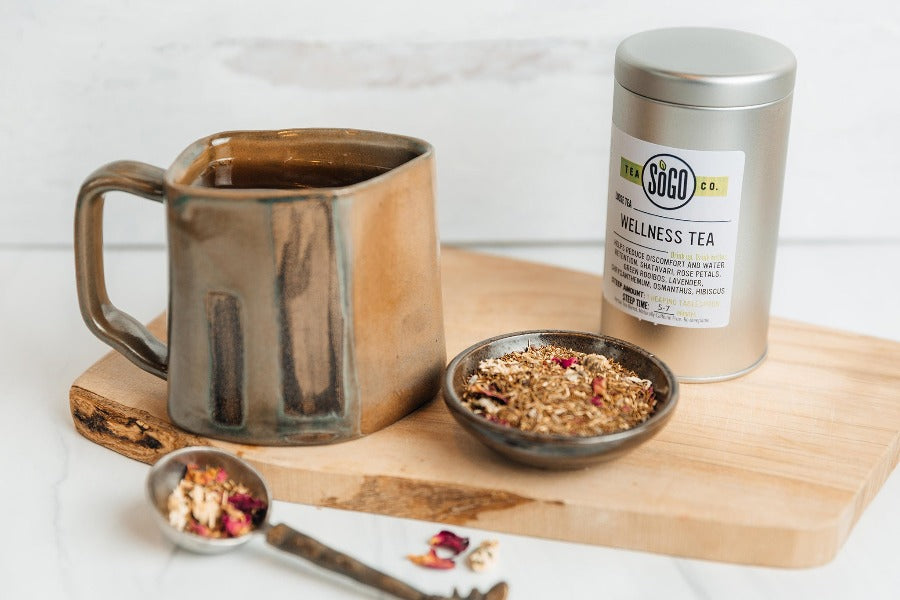 Organic Wellness Herbal Tea for Relaxation & Digestion - Chamomile, Peppermint & Ginger Blend - Perfect for Stress Relief, Sleep Aid & After-Meal Comfort