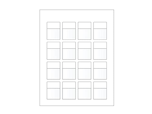 Laser Printer Sheet Labels – 1.5” x 0.75” White Polyester Labels (16 Labels/Sheet, 10 Sheets/Pack) – Printable Address Labels for Shipping, Mailing & Organization – Perfect for Office, Home & Small Business Use