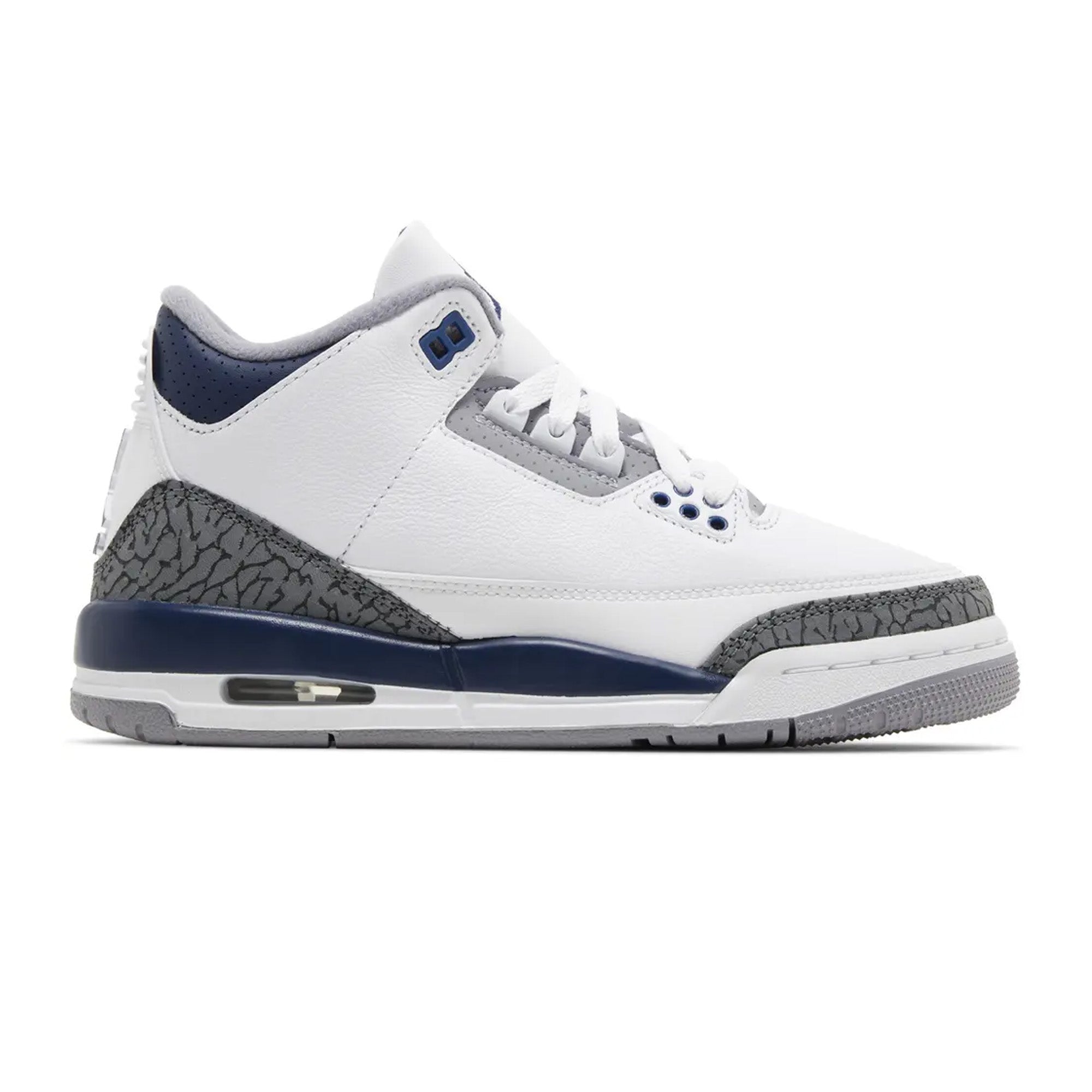 Air Jordan 3 Retro 'Midnight Navy' GS Sneakers (2023) - Men's/Women's Basketball Shoes for Sports & Casual Wear