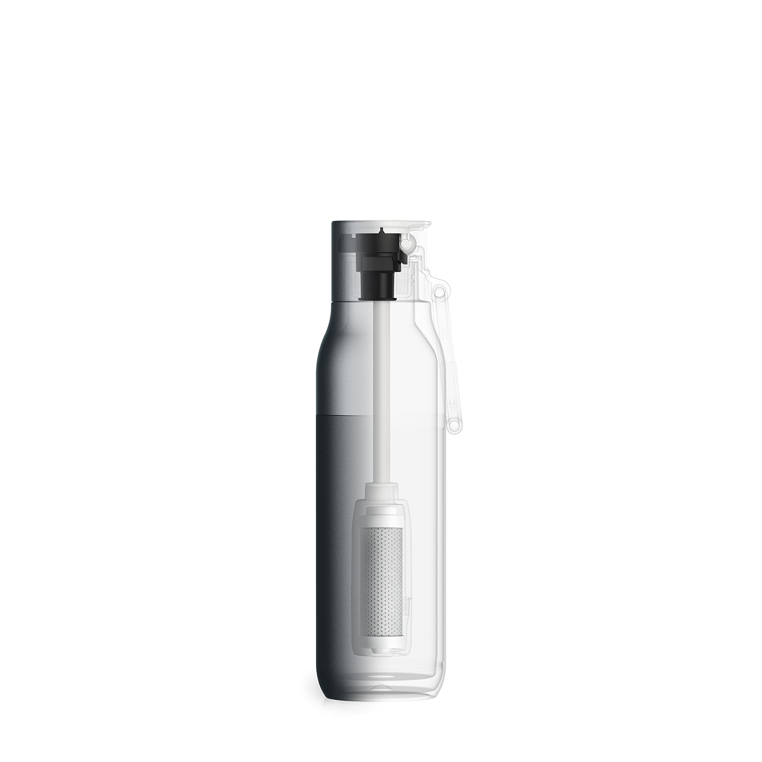 LARQ PureVis Self-Cleaning Water Bottle 25oz & Filtered Insulated Bottle Set | BPA-Free Reusable Travel Bottles for Gym, Hiking & Outdoor Activities