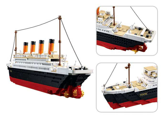 Large Scale Titanic Model Kit M38 B0577 - 65cm Long, 1012 Pieces | Detailed DIY Ship Building Set for Adults & Collectors | Perfect for Home Decoration, Gifts, and Historical Displays