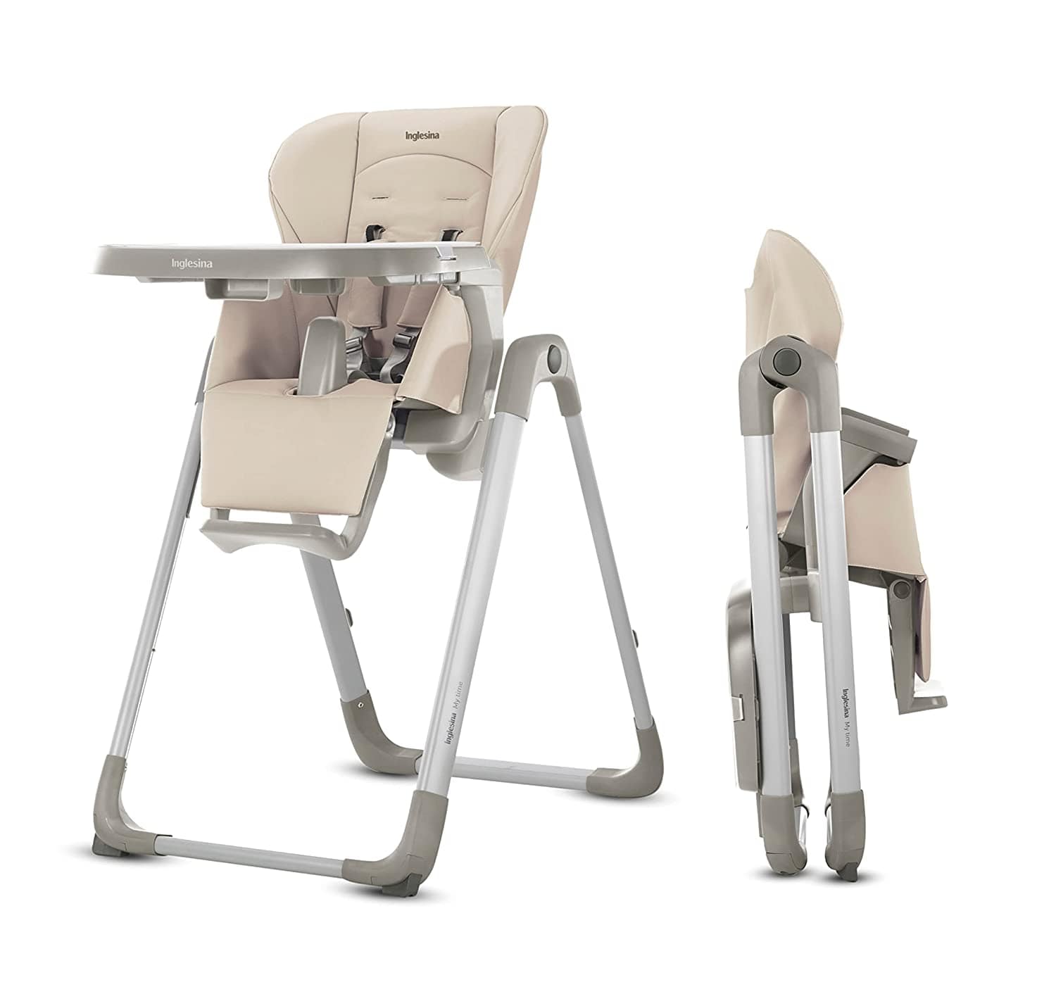 Inglesina My Time High Chair - Adjustable Baby Feeding Chair with Tray & Wheels for Easy Mealtime - Perfect for Home, Restaurant & Travel Use