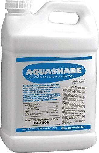 **Aquashade 2.5 Gallon - Aquatic Plant Growth Control Solution for Ponds & Lakes | Safe Algae & Weed Prevention | Ideal for Water Gardens & Fisheries**