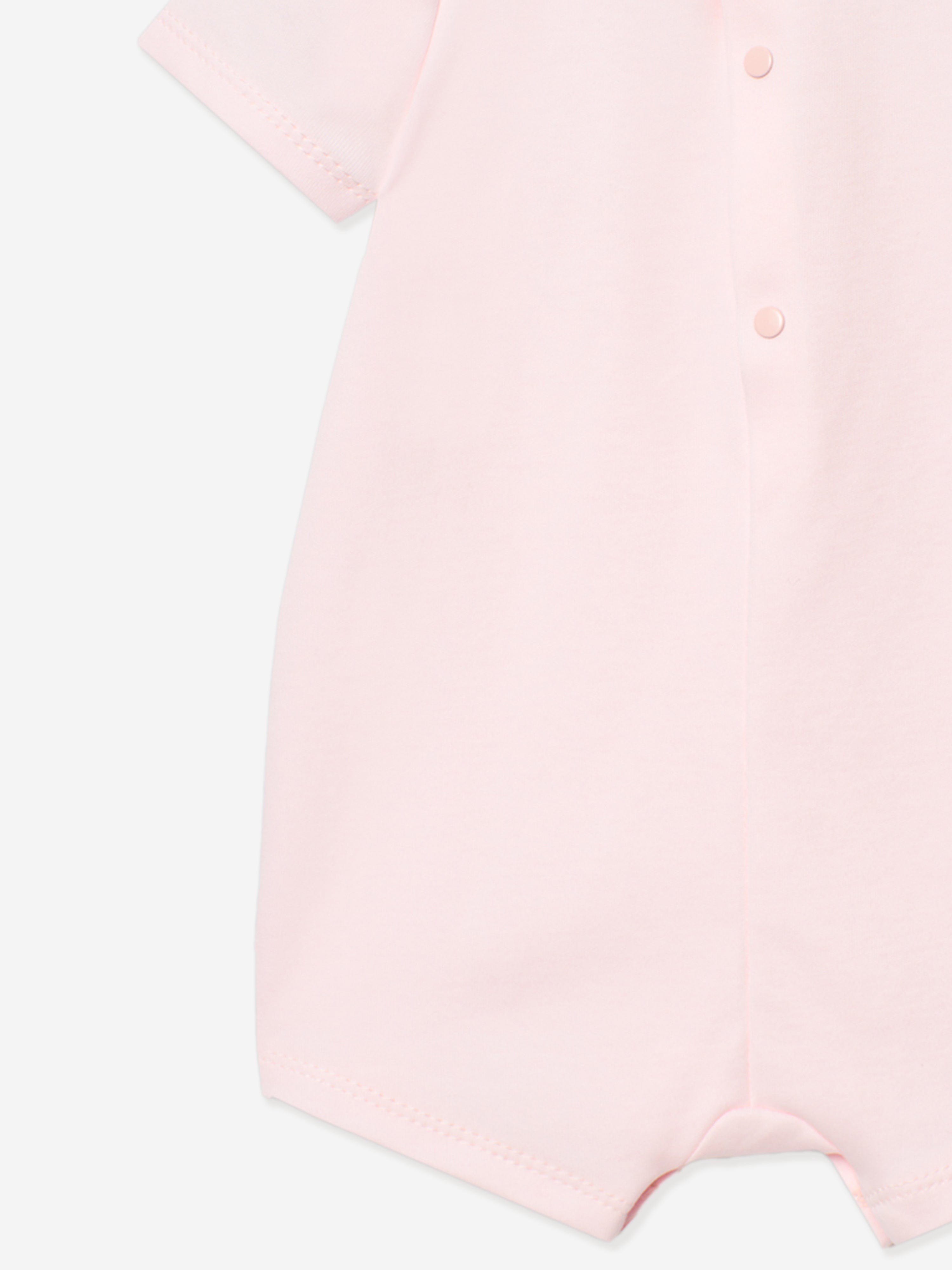 Adorable Pink Cotton Romper for Baby Girls - Soft & Comfortable Outfit for Playtime, Photos & Special Occasions